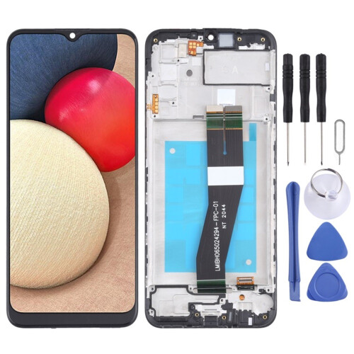 Original LCD Screen for Samsung for Galaxy A02s SM-A025F(GA Version) Digitizer Full Assembly With Frame