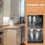 Pickle Jar Household Pickle Jar for Storage 2Pcs Transparent Glass Kitchen 4