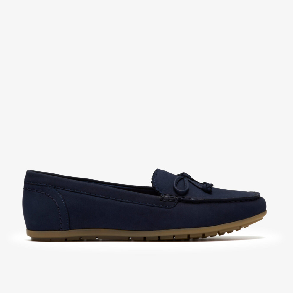 Clarks (Standard, 7 (Adults')) Elliotte Sail Navy Nubuck