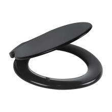 Standard Round Toilet Seat 441-457mm Projection – Black