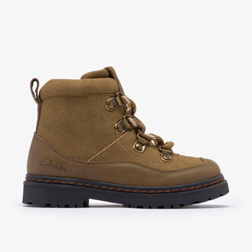 Clarks (Wide, 4 (Children's)) AdelaideTop T Khaki