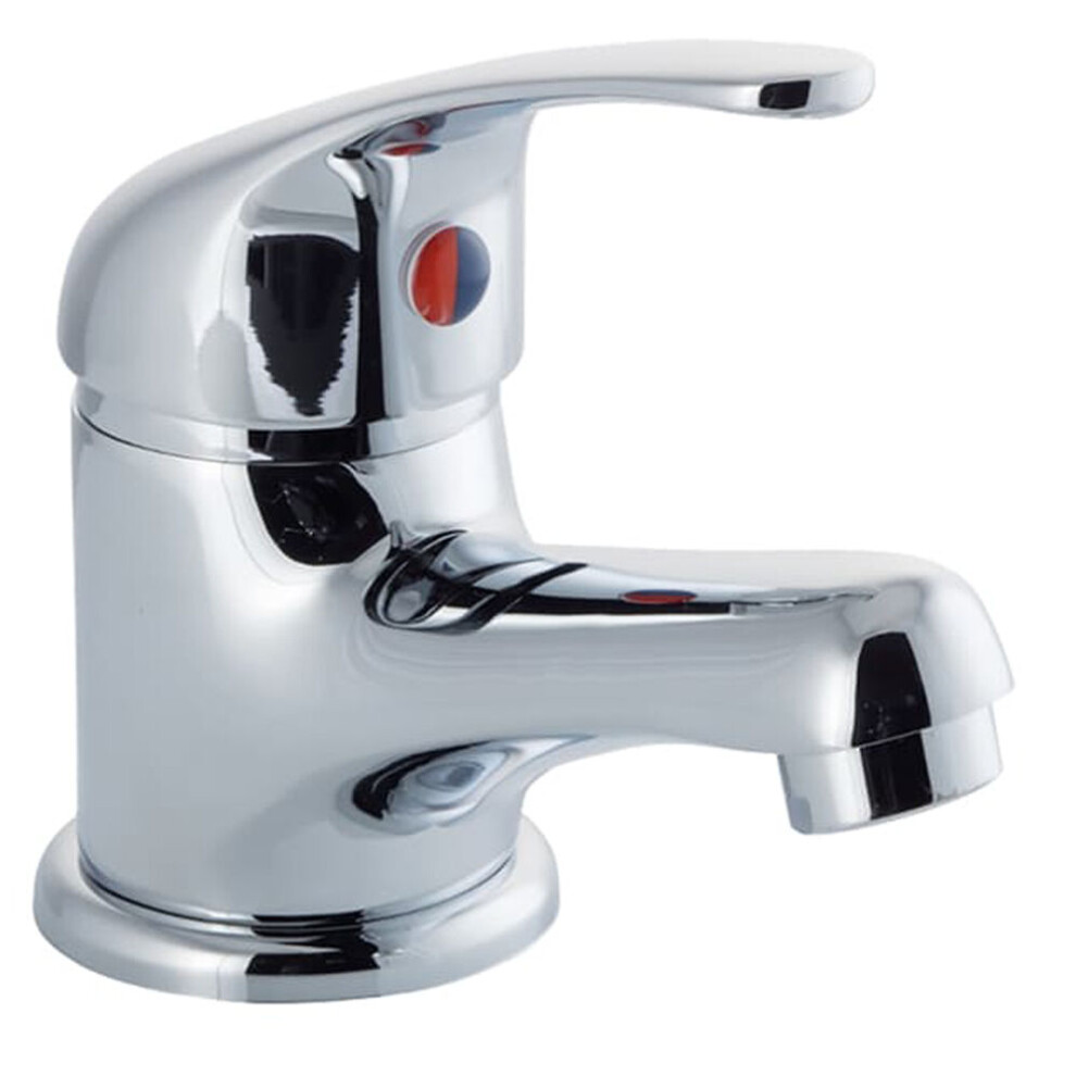 Balterley Contemporary Bathroom Mono Basin Tap – Round Lever, 282 X 180Mm, Chrome