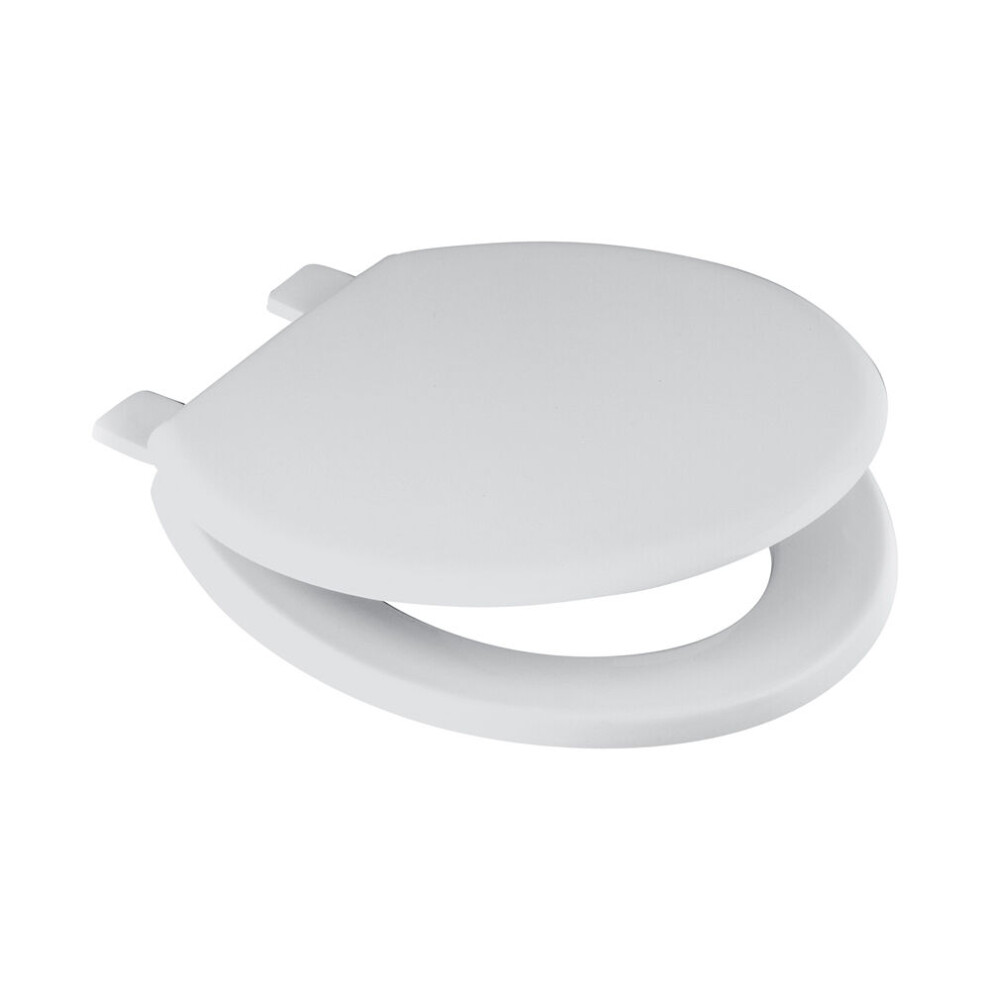 Balterley Standard Round Toilet Seat Metal Hinge – White