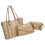 3-teilige stilvolle Unterarmtasche, weiche-Beige 1