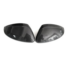 For 2008 208 Corsa 2019-2025 Car Replacement Rearview Side Mirror Cover Wing Cap Trim Carbon Fiber