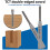 3mm Straight Router Bit for Trimmers Double Flute Straight Bit 4