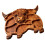 High Land Cow Holz-Serviertablett, künstlerisches-A 1
