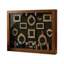 Personnalisez la vitrine de mémoire de photos à faire-brun