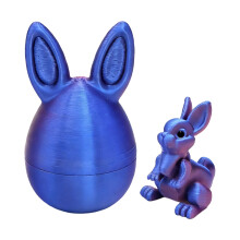 3D-geprint paasfeestdecoratie ornament-Rood en blauw gradiënt 1