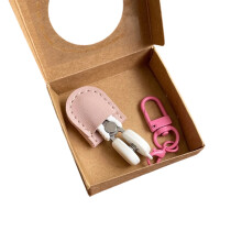 Kleurrijke haaksleutelhanger Kleine schaar met beschermkap-Roze
