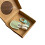 Tiny Scissors Keychain with Protective Cover Pocket Sized-Green 1
