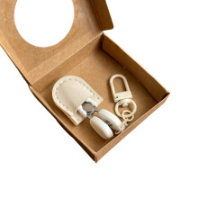 Portable Metal Tiny Scissors With Keychain Hook For-White