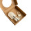 Portable Metal Tiny Scissors With Keychain Hook For-White 1