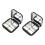 Black Magnetic Cosmetic Containers Empty Eyeshadow Palette-3 1