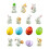 Mini Rabbit Figurine Tiny Easter Bunnies Eggs Figures Fairys 1