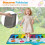 Kids Piano Mat with 8 Instruments, 24 Keys, 120x47 cm 5