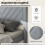 Sommier plateforme pour matelas 200x140 cm, velours gris 4