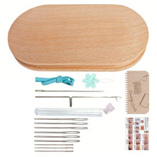 Multifunctional Sewing Mending Tool with Elliptical Wood Darning