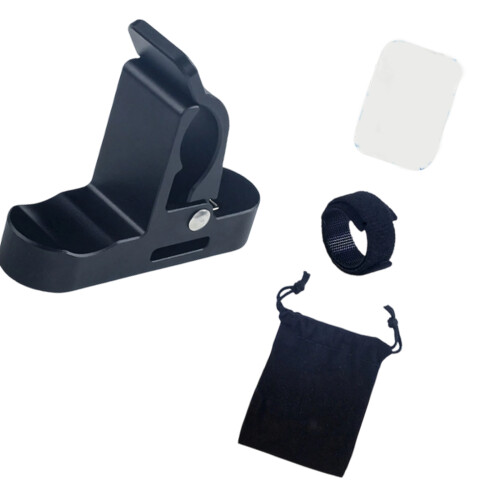 Aluminum Magnetic Pipe Holder Clip Designed For Easy-Black