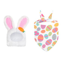 Zachte pluche paasganzenoutfit voor verandadecoratie en