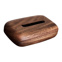 Walnuts Wood Tissue Holder with Smooth Surfaces for Desk and