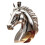 Decorative Horse Head Shaped Glass Whiskeys-silver 1000ml 1