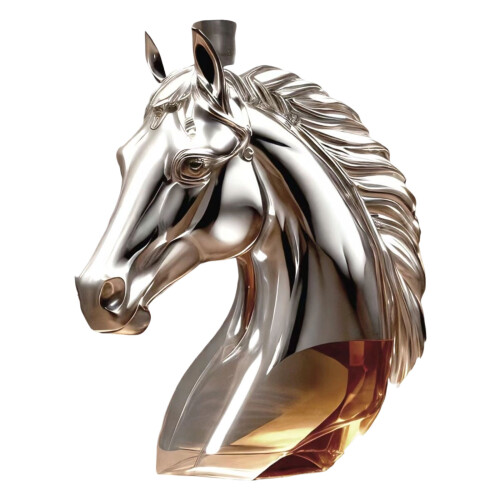 Decorative Horse Head Shaped Glass Whiskeys-silver 1000ml