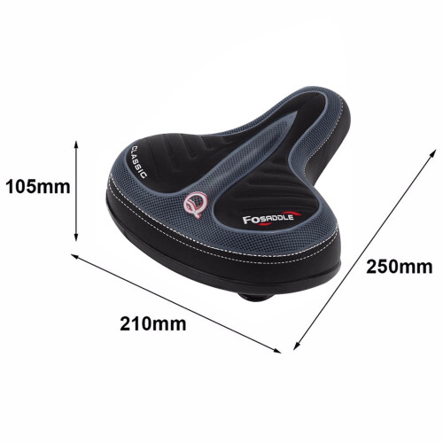 Polyurethane Mountain Bike Saddle Black Striped 2