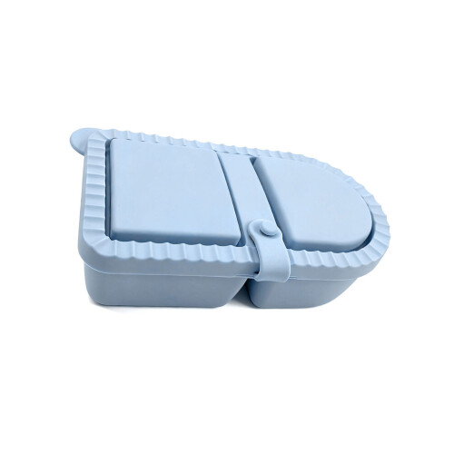 Boîte de conteneur de collations à Double-gris bleu