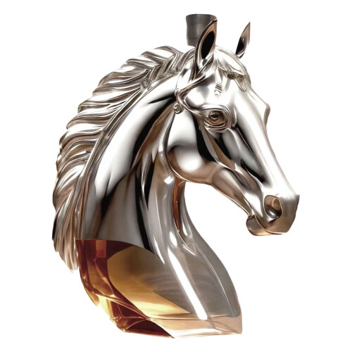 Horse Head Shape Whiskeys Decanter Alcohols-silver 350ml