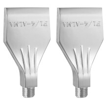 2 stk. 1/4" aluminiumslegering flad type luftdyse vindstråle luftblæsestråle