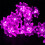 Morttic Solar Lotus String Lights 23ft 50LED Pink 7