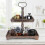 Dessert Stand Cake Tray Display Stand,Light Roasted Color 3
