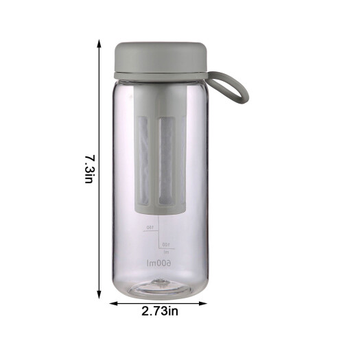 Cold Brew Cup Infuser Bottle 600ml Double-Layer Filter 1