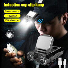 VASTFIRE Cap LED Clip-On-pannlampa Uppladdningsbar Sensor Cap-lampa