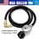 1,5 m gaspropanregulatorslange QCC1-type fittingadapter 17" og 22'' 1