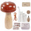 Ensemble de reprisage en forme de champignon en bois-Rouge 1