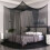 Mosquito Net Canopy for Large Beds with Tie-Down Straps 3