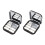 Practical Matte Black Magnetic Makeup Boxes Portable For-4 1