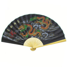 Traditional Oriental Large Wall Art Folding Fan Bamboos Frame-7