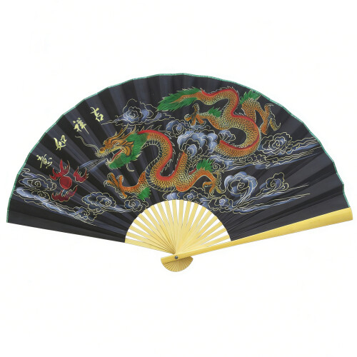 Oversized Artistic Wall Fan Ethnic Design Large Chinese Theme-7