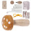 Stable Wood Mushroom Darning Tool Ensuring Easy-Yellow 1