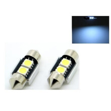 C5W Canbus 31mm 10000k LED-strålkastare SV8.5 festoon 31mm Kallvit