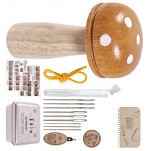 DIY Friendly Mushroom Patches Tool for Clothing Repair-Yellow