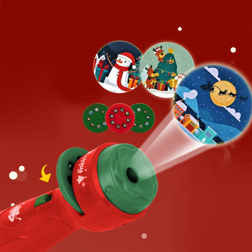Christmas flashlight projector for kids with Santa and tree 2