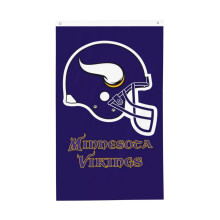 Vlajka fanoušků fotbalového týmu Vikings oboustranná 3x5 stop