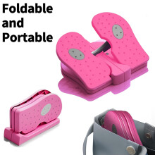 DERCLIVE Mini Foldbar Fodpedal Træningsmaskine Bærbar Under Skrivebord Til
