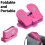 DERCLIVE Mini Foldable Foot Pedal Exerciser Portable Under Desk for 1