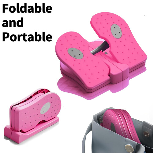 DERCLIVE Mini Foldable Foot Pedal Exerciser Portable Under Desk for