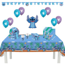 Birthday Decoration Stitch, 55-Piece Set, Includes